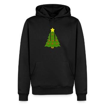 Basketball Christmas Tree Design Sports Lover - Männer Premium Bio Hoodie - Schwarz - Vorne - Nico (187cm)
