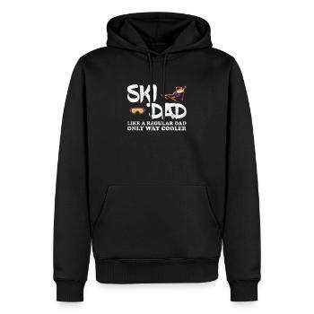 Ski Dad Like A Regular Dad Only Way Cool Dad - Sweat à capuche Premium bio Homme - noir - Devant - Nico (187cm)