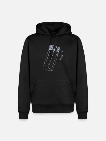 KorpoUniversum - Single Octopott - Men’s Premium Organic Hoodie - black