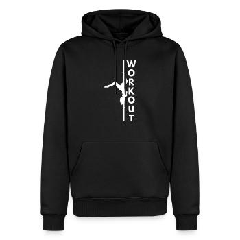 Pole Dancing Workout Stangentanz - Männer Premium Bio Hoodie - Schwarz - Vorne - Nico (187cm)