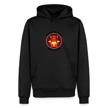 Horoscope chinois du zodiaque chinois Année du dragon - Sweat à capuche Premium bio Homme - noir - Devant - Nico (187cm)