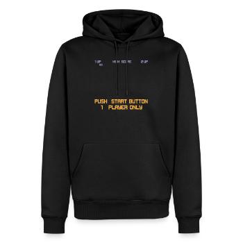 Retro-Arcade-Spiel - Männer Premium Bio Hoodie - Schwarz - Vorne - Nico (187cm)