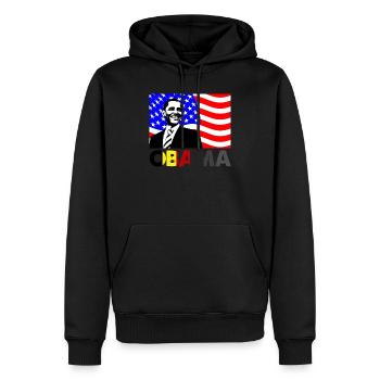 Barrack Obama Black Lives Angelegenheit American Flag Fun - Männer Premium Bio Hoodie - Schwarz - Vorne - Nico (187cm)
