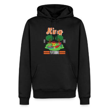 Cool King Of The Playground - Sweat à capuche Premium bio Homme - noir - Devant - Nico (187cm)