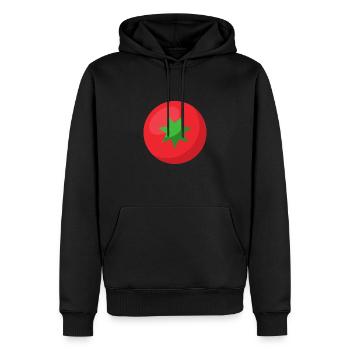 tomato - Men’s Premium Organic Hoodie - black - Front - Nico (187cm)
