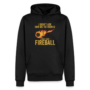 Geschenkidee für Stift und Papier - Männer Premium Bio Hoodie - Schwarz - Vorne - Nico (187cm)
