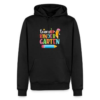 Team Kindergarten Stift Kinder Lehrerin Vorschule - Männer Premium Bio Hoodie - Schwarz - Vorne - Nico (187cm)