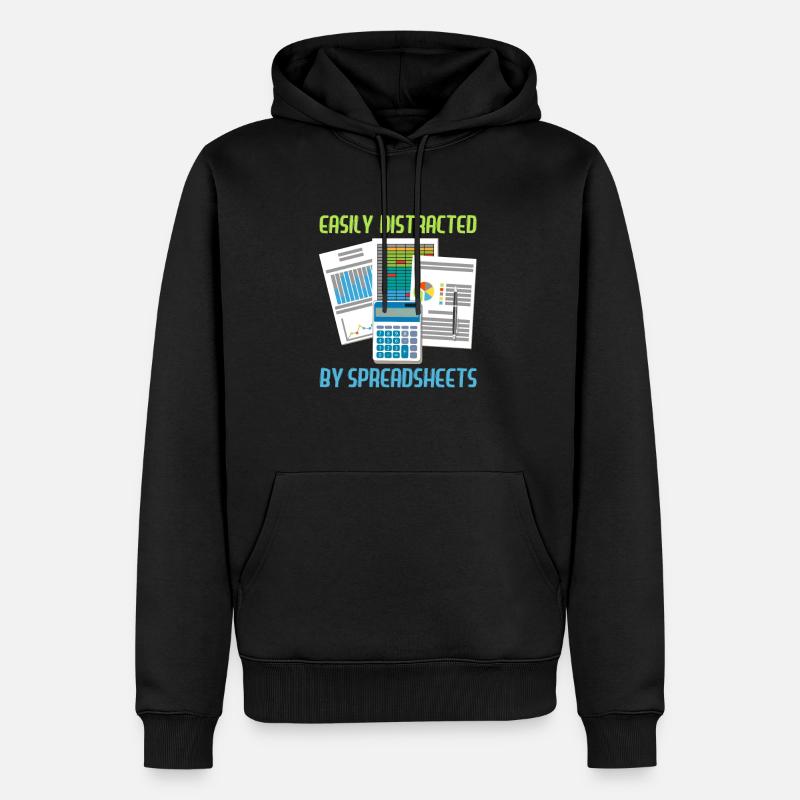 Comptable parking uniquement comptabilité - Sweat à capuche Premium bio Homme - noir