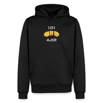 I freak out - Men’s Premium Organic Hoodie - black - Front - Nico (187cm)