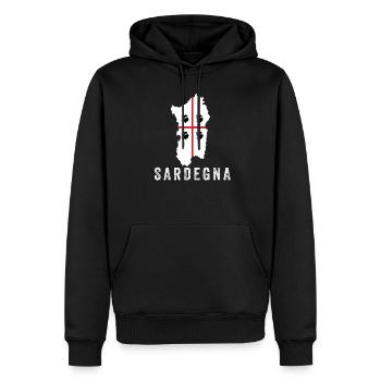 Sardaigne Île de Sardaigne Italie Vacances - Sweat à capuche Premium bio Homme - noir - Devant - Nico (187cm)