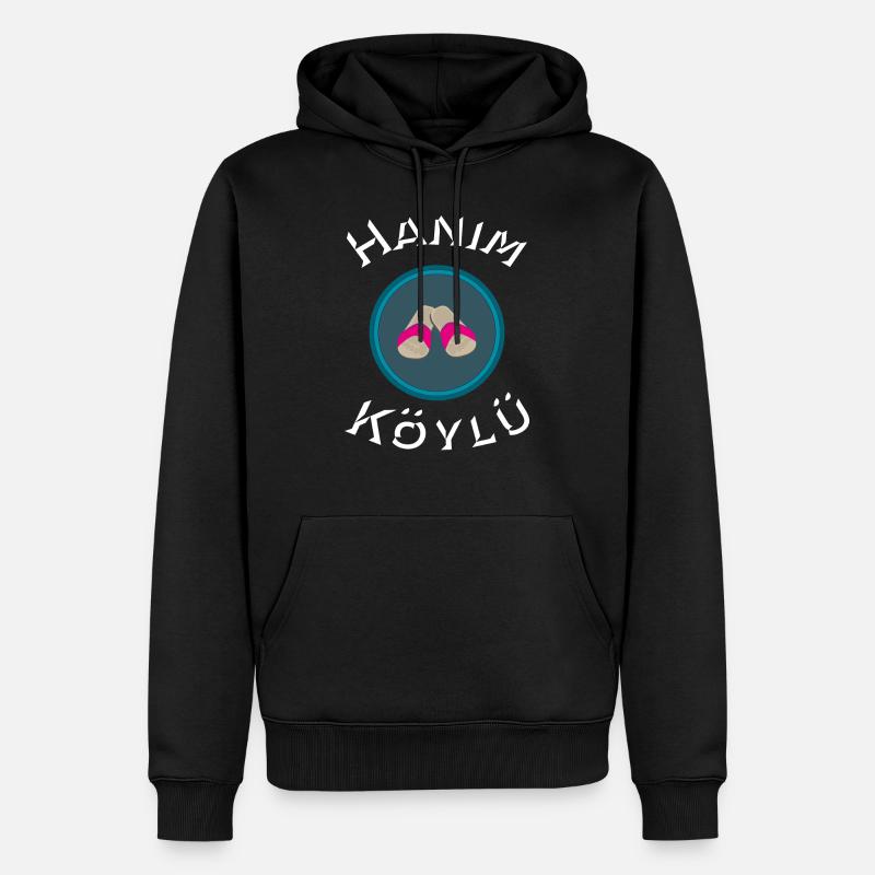 Pantoffelheld- Hanım Köylü - Männer Premium Bio Hoodie - Schwarz