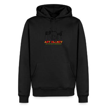 T-Shirt de la batterie. Art Blakey et les messagers du jazz - Sweat à capuche Premium bio Homme - noir - Devant - Nico (187cm)