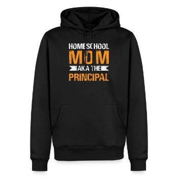 Funny Homeschool Mom Aka Der Direktor - Männer Premium Bio Hoodie - Schwarz - Vorne - Nico (187cm)