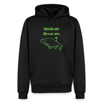Zielfisch Brassen - Männer Premium Bio Hoodie - Schwarz - Vorne - Nico (187cm)