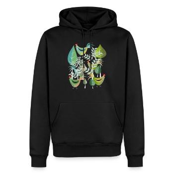Vogel Huhn Hahn Hühner Frühling Henne Ostern - Männer Premium Bio Hoodie - Schwarz - Vorne - Nico (187cm)