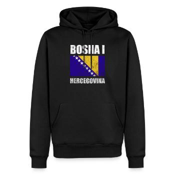 Bosna I Hercegovina by The Manzanita´s - Männer Premium Bio Hoodie - Schwarz - Vorne - Nico (187cm)