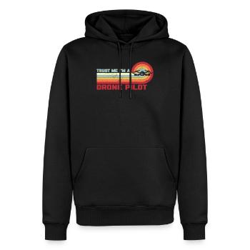 Trust Me I’m A Drone Pilot Drone Drone cadeau - Sweat à capuche Premium bio Homme - noir - Devant - Nico (187cm)
