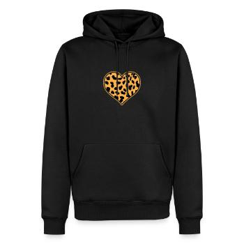 Leopard Endes - Männer Premium Bio Hoodie - Schwarz - Vorne - Nico (187cm)