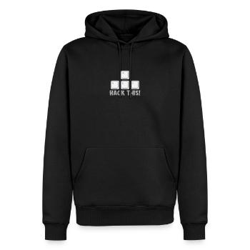 Hack This WASD - Men’s Premium Organic Hoodie - black - Front - Nico (187cm)