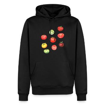 Tomato Pasta Italia Cook - Men’s Premium Organic Hoodie - black - Front - Nico (187cm)
