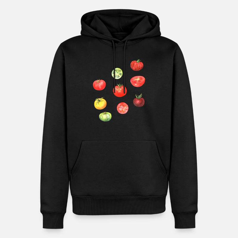 Tomates Pasta Italia Koch - Sweat à capuche Premium bio Homme - noir