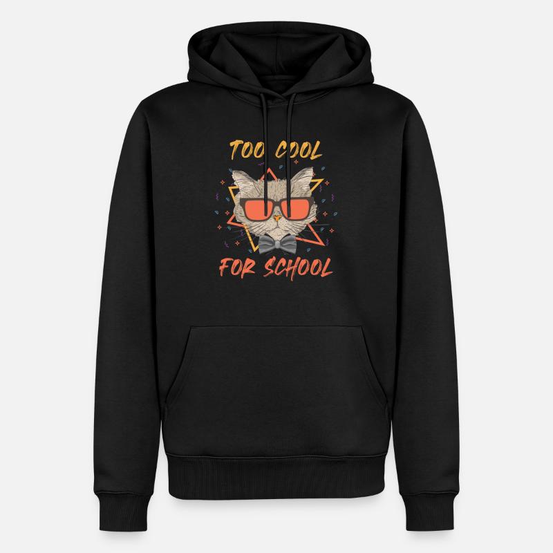 Too Cool For School - Männer Premium Bio Hoodie - Schwarz