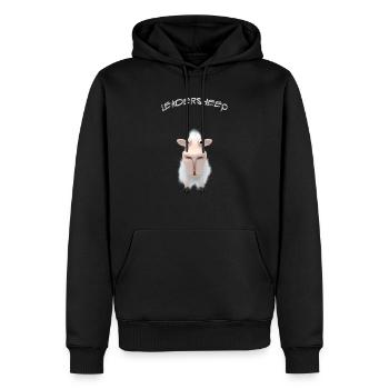 leadersheep - Sweat à capuche Premium bio Homme - noir - Devant - Nico (187cm)
