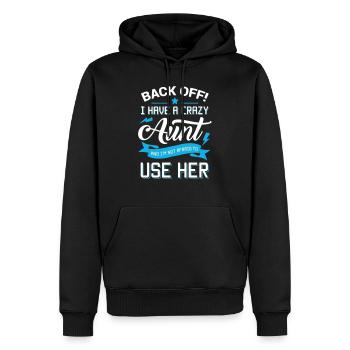 J’ai chemise de tante folle - Sweat à capuche Premium bio Homme - noir - Devant - Nico (187cm)