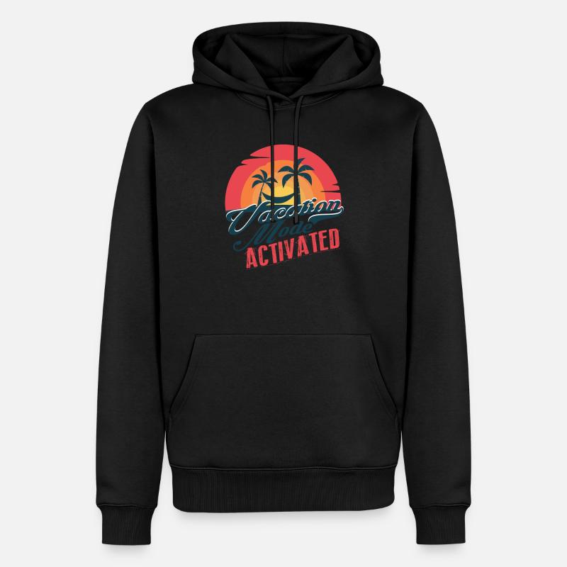 Vacation Mode Activated - Männer Premium Bio Hoodie - Schwarz