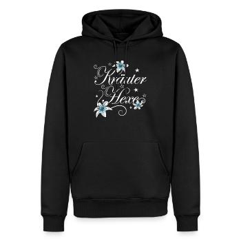 Kräuter Hexe Medizin Natur Naturheilkunde - Männer Premium Bio Hoodie - Schwarz - Vorne - Nico (187cm)