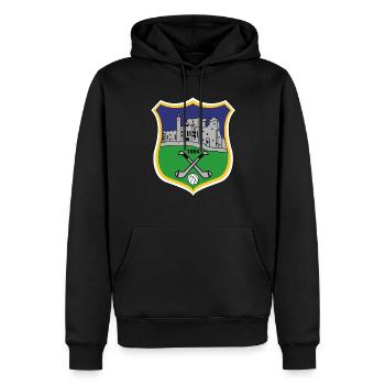 Tipperary GAA - Sweat à capuche Premium bio Homme - noir - Devant - Nico (187cm)