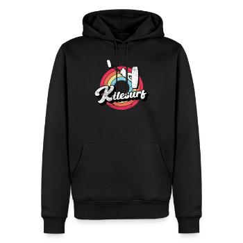 Kitesurf Kitesurfer Kiteboarding Kitesurfing - Sweat à capuche Premium bio Homme - noir - Devant - Nico (187cm)