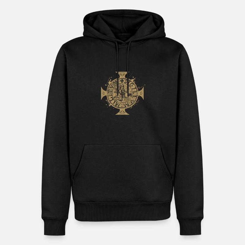 Chevalier Temaplar Cadeau - Sweat à capuche Premium bio Homme - noir