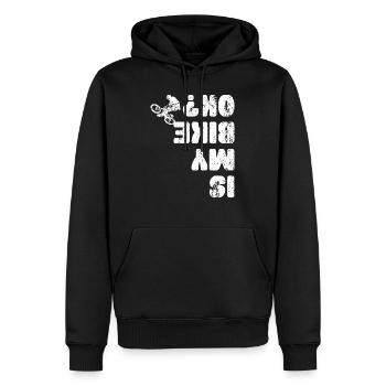 Is My Bike Ok - Männer Premium Bio Hoodie - Schwarz - Vorne - Nico (187cm)