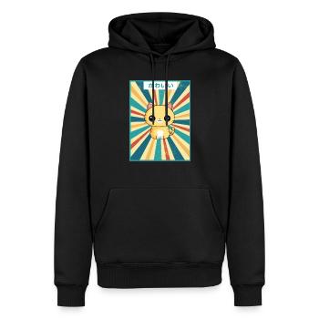 kawaii neko japanisch - Männer Premium Bio Hoodie - Schwarz - Vorne - Nico (187cm)