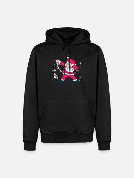 Dabbing Santa Claus Danse Noël - Sweat à capuche Premium bio Homme - noir