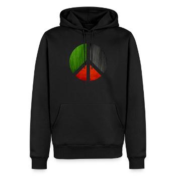 Palästina Frieden Spaß Geschenk - Männer Premium Bio Hoodie - Schwarz - Vorne - Nico (187cm)