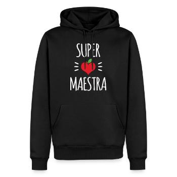 Super Maestra Latina Fun Cadeau - Sweat à capuche Premium bio Homme - noir - Devant - Nico (187cm)