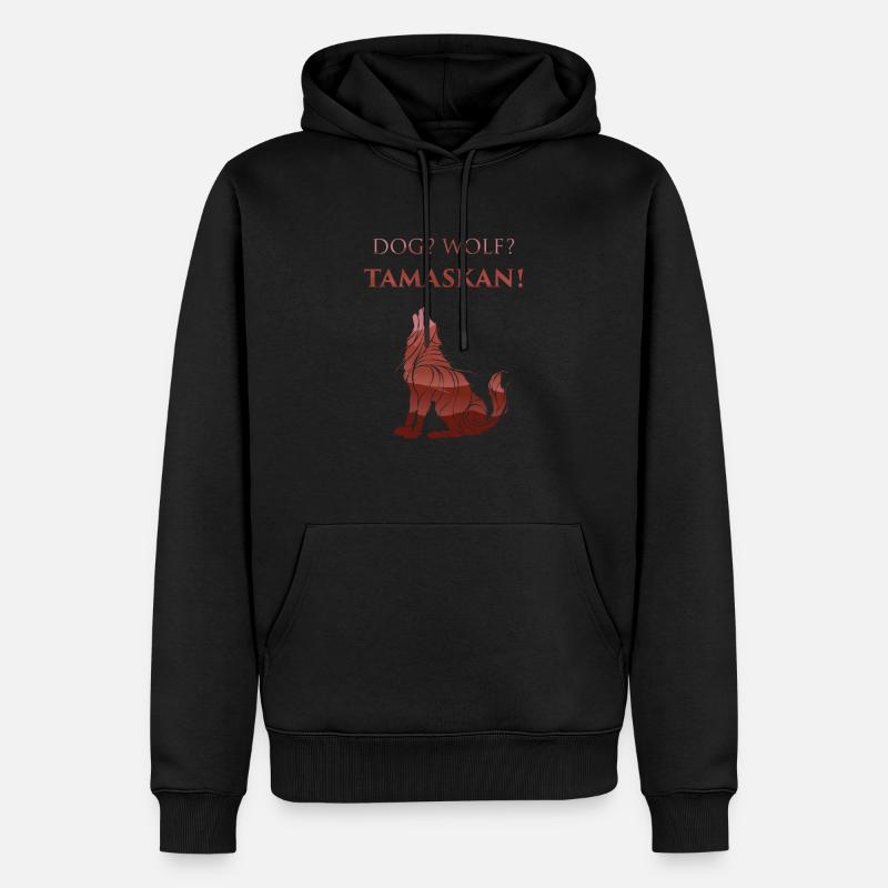 Chien? Loup? Tamaskan Propriétaire Éleveur de chiens Wolf - Sweat à capuche Premium bio Homme - noir