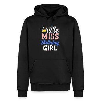 Geburtstagskind Mädchen little Miss Birthday Girl - Männer Premium Bio Hoodie - Schwarz - Vorne - Nico (187cm)