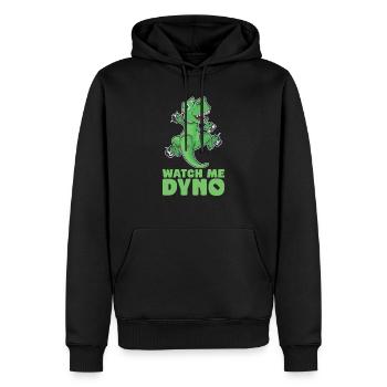 Bouldern - Männer Premium Bio Hoodie - Schwarz - Vorne - Nico (187cm)