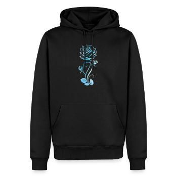 Rose Roses Rose Garden Jardinier - Sweat à capuche Premium bio Homme - noir - Devant - Nico (187cm)