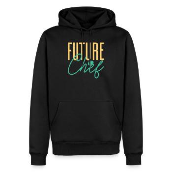Future Chef Cooking Cook Pastry Gourmet Commis Che - Men’s Premium Organic Hoodie - black - Front - Nico (187cm)
