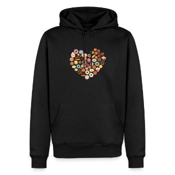 Bake Baking Cupcake Donut Cake Pie - Men’s Premium Organic Hoodie - black - Front - Nico (187cm)