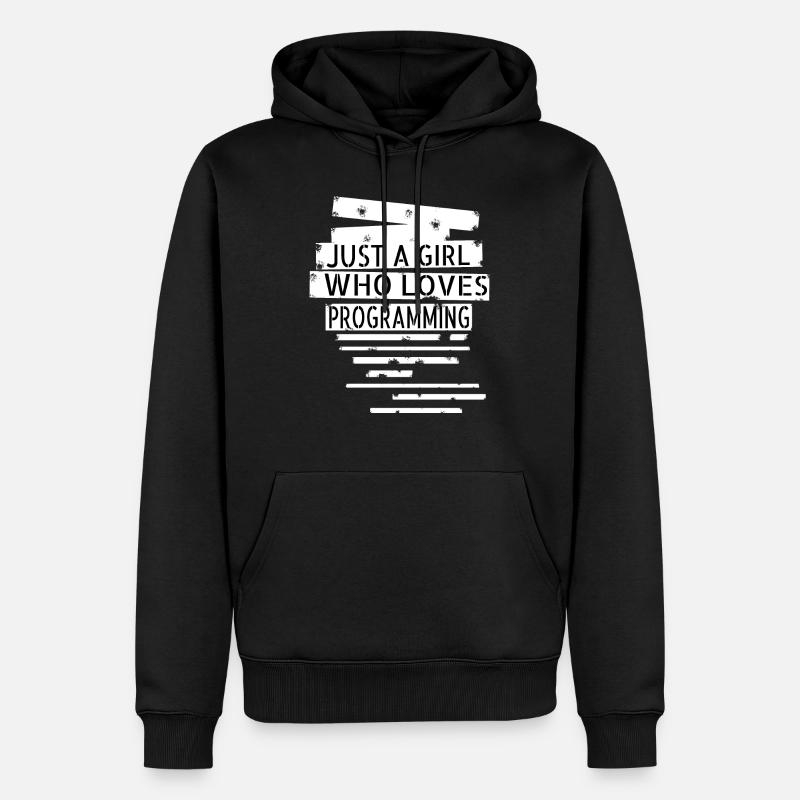 internet coding engineer - Männer Premium Bio Hoodie - Schwarz