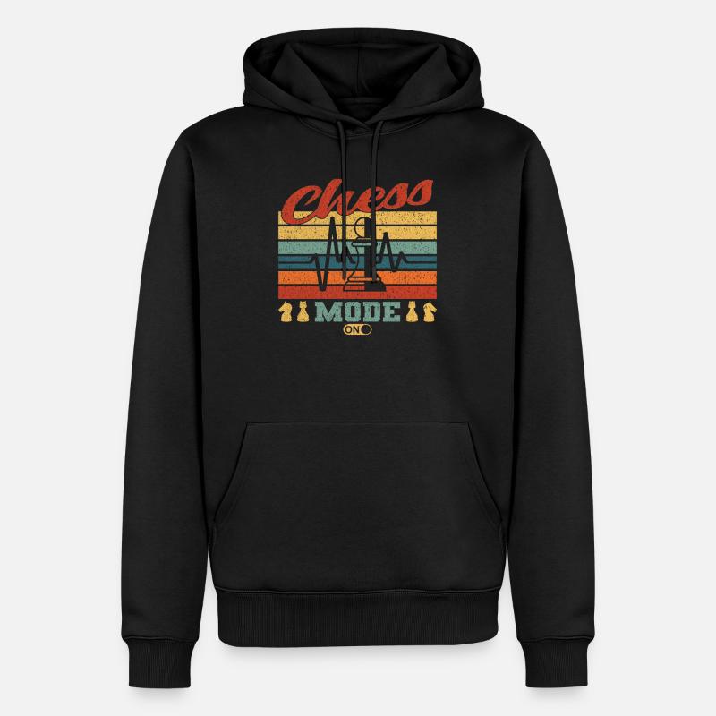 Joueur d’échecs d’échecs Échecs - Sweat à capuche Premium bio Homme - noir