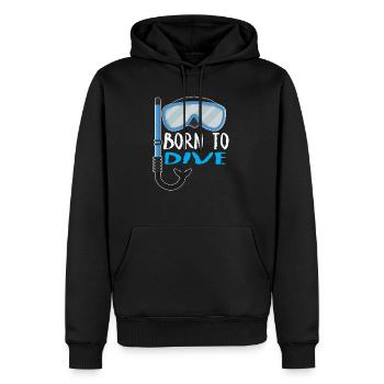 Born To Dive Scuba Diving Diver - Männer Premium Bio Hoodie - Schwarz - Vorne - Nico (187cm)