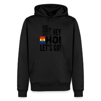 Moldawien Eurovision - Männer Premium Bio Hoodie - Schwarz - Vorne - Nico (187cm)