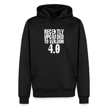 Recently Upgraded To Version 4 - Men’s Premium Organic Hoodie - black - Front - Nico (187cm)