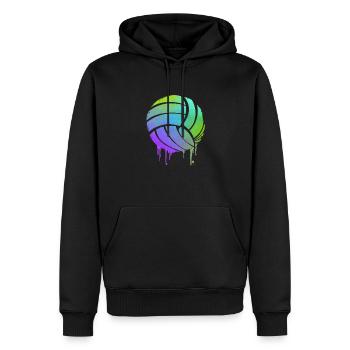 Volleyball Team Volleyball Trainer - Männer Premium Bio Hoodie - Schwarz - Vorne - Nico (187cm)